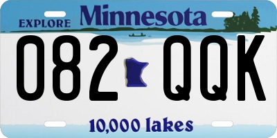 MN license plate 082QQK