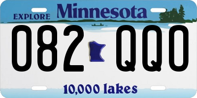 MN license plate 082QQO