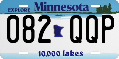 MN license plate 082QQP