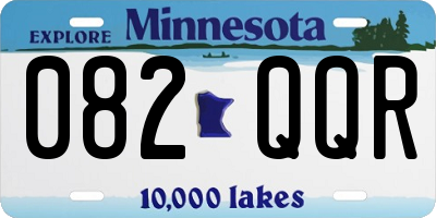 MN license plate 082QQR