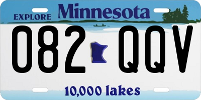 MN license plate 082QQV