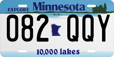 MN license plate 082QQY