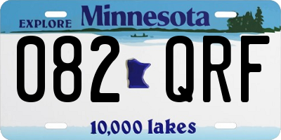 MN license plate 082QRF