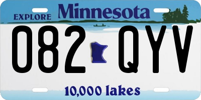 MN license plate 082QYV