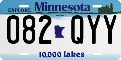 MN license plate 082QYY