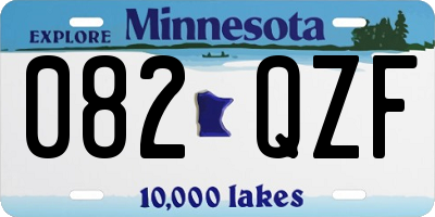MN license plate 082QZF