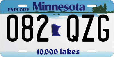 MN license plate 082QZG