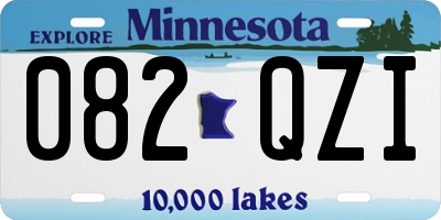MN license plate 082QZI