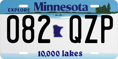 MN license plate 082QZP