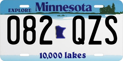 MN license plate 082QZS