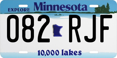 MN license plate 082RJF