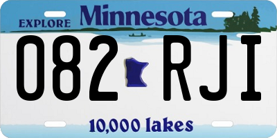MN license plate 082RJI