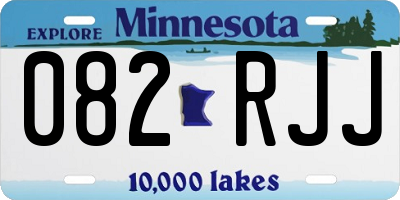 MN license plate 082RJJ