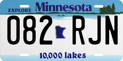 MN license plate 082RJN