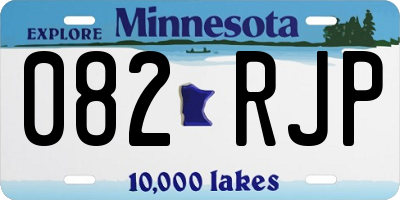 MN license plate 082RJP