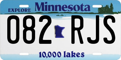 MN license plate 082RJS