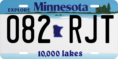 MN license plate 082RJT