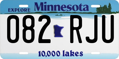 MN license plate 082RJU