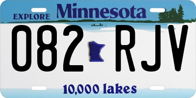 MN license plate 082RJV