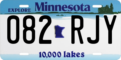 MN license plate 082RJY
