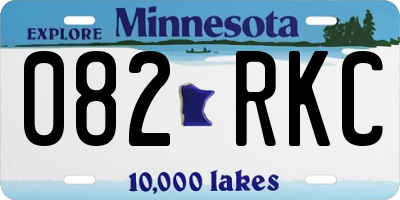 MN license plate 082RKC
