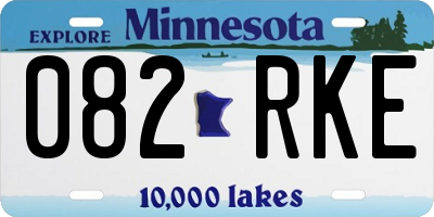 MN license plate 082RKE
