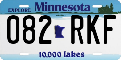 MN license plate 082RKF