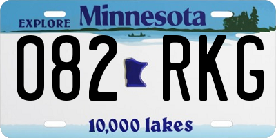 MN license plate 082RKG