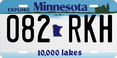 MN license plate 082RKH