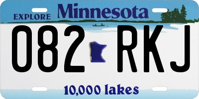 MN license plate 082RKJ