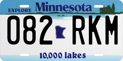 MN license plate 082RKM