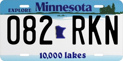 MN license plate 082RKN