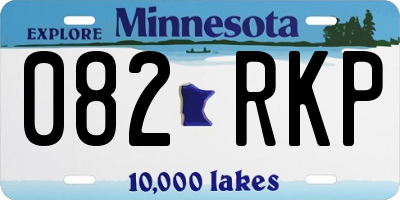 MN license plate 082RKP