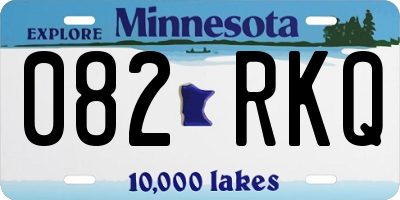 MN license plate 082RKQ