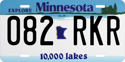 MN license plate 082RKR
