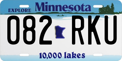 MN license plate 082RKU