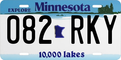 MN license plate 082RKY