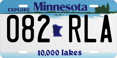 MN license plate 082RLA