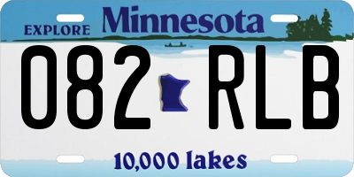 MN license plate 082RLB