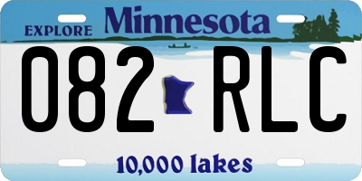 MN license plate 082RLC
