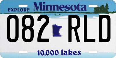 MN license plate 082RLD