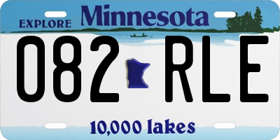 MN license plate 082RLE