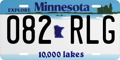 MN license plate 082RLG