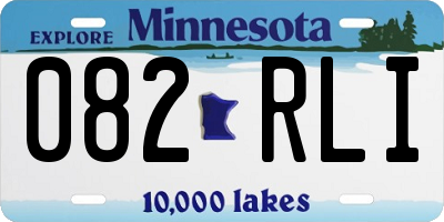 MN license plate 082RLI