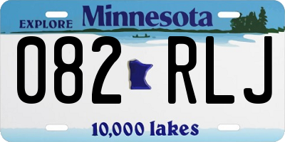 MN license plate 082RLJ
