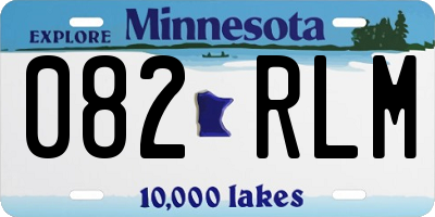 MN license plate 082RLM