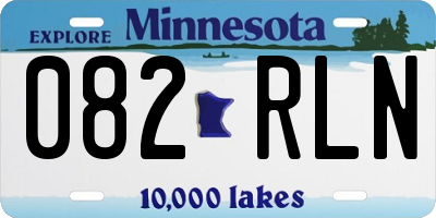 MN license plate 082RLN
