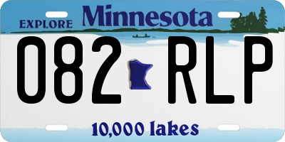 MN license plate 082RLP