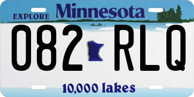 MN license plate 082RLQ