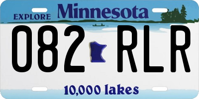 MN license plate 082RLR